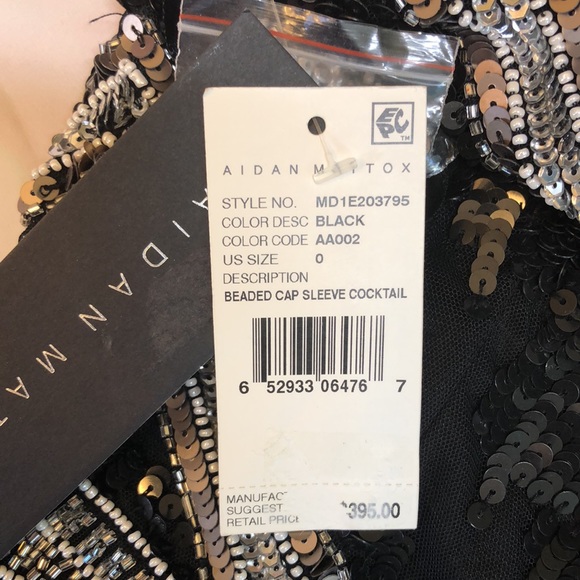 Aidan Mattox size 0 MSRP $395 sequined party dress - Picture 16 of 16